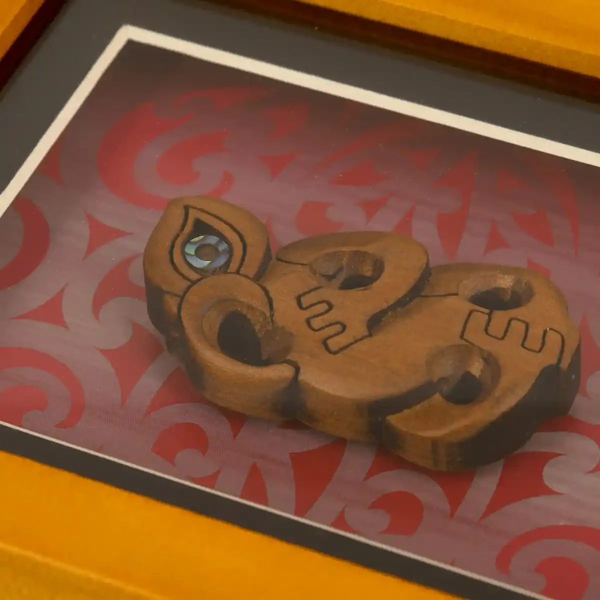 Small framed Māori manaia