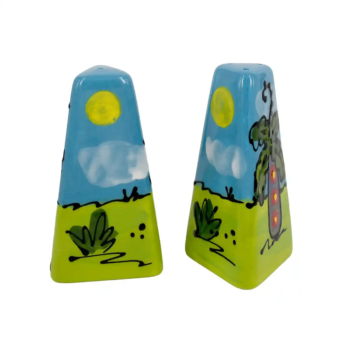 Ceramic salt and pepper shakers