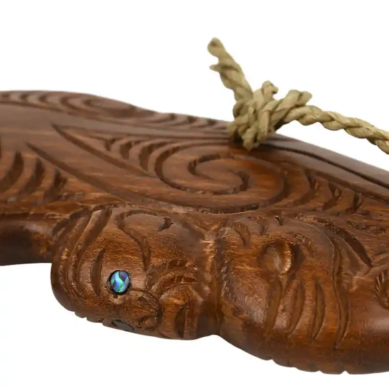Carved wooden wahaika club
