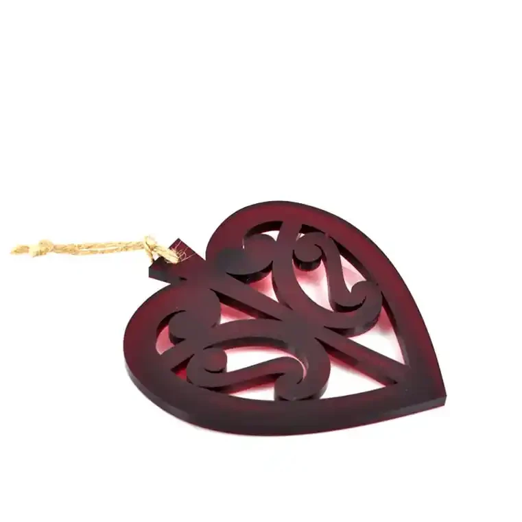 Resin heart wall decorations